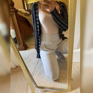 textured charcoal cardigan